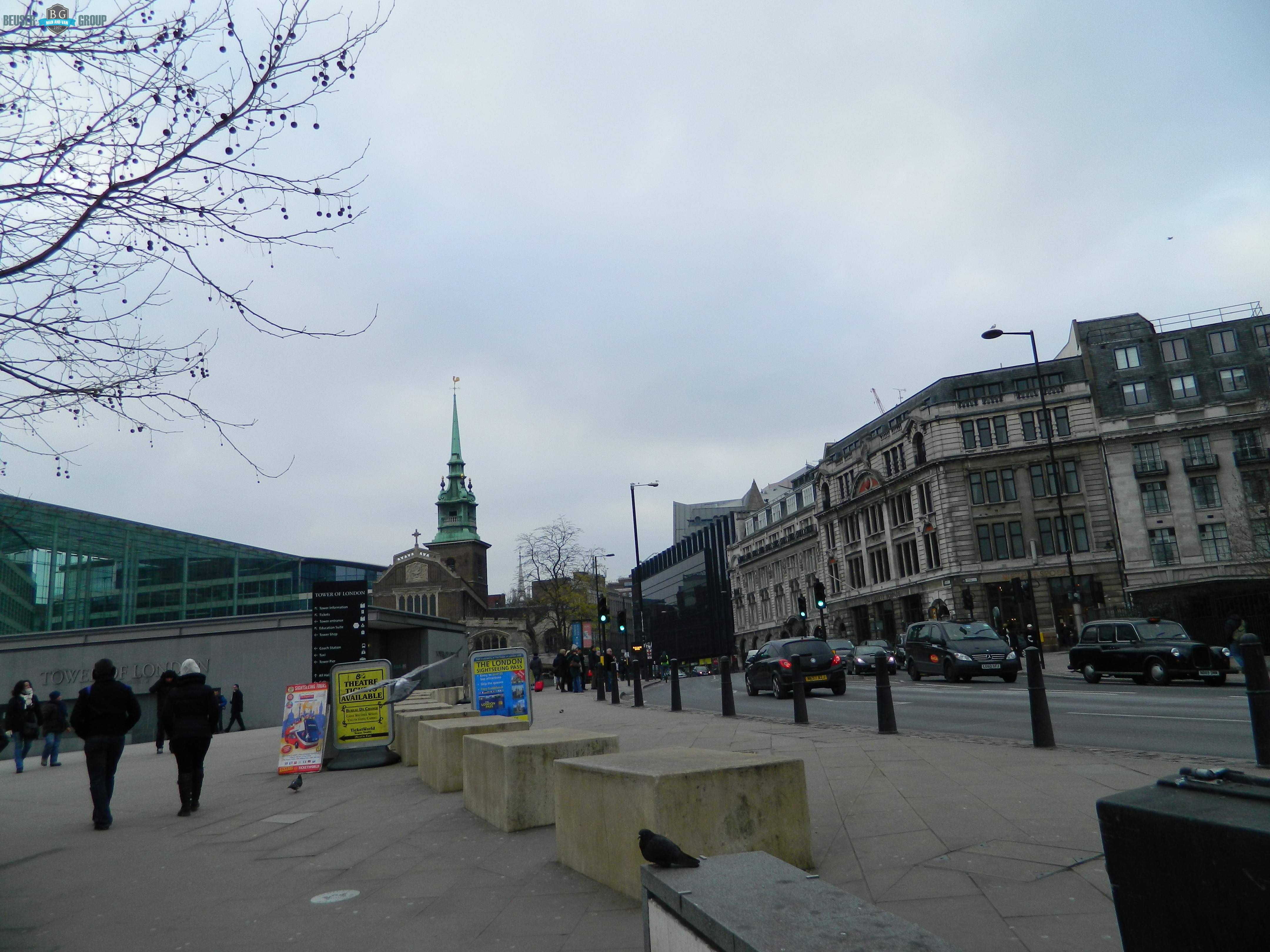 Tower Hill EC3 Man with Van